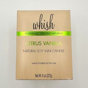 Whish Citrus Vanilla Natural Soy Wax Candle